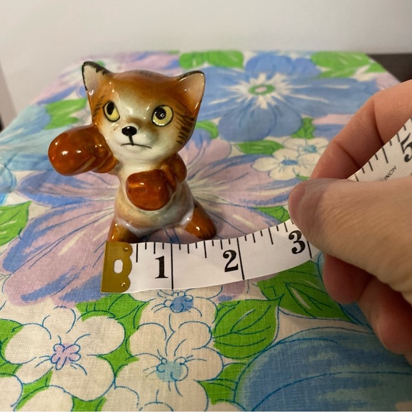Vintage Boxing kitty cat Salt & Pepper shaker singleton rare hard to find - Picture 9 of 9